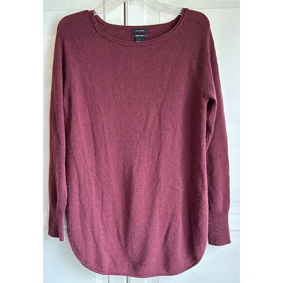 Halogen Womens Size Small Maroon Cashmere Wool Pullover Long Sleeve Sweater‎ - Picture 1 of 6